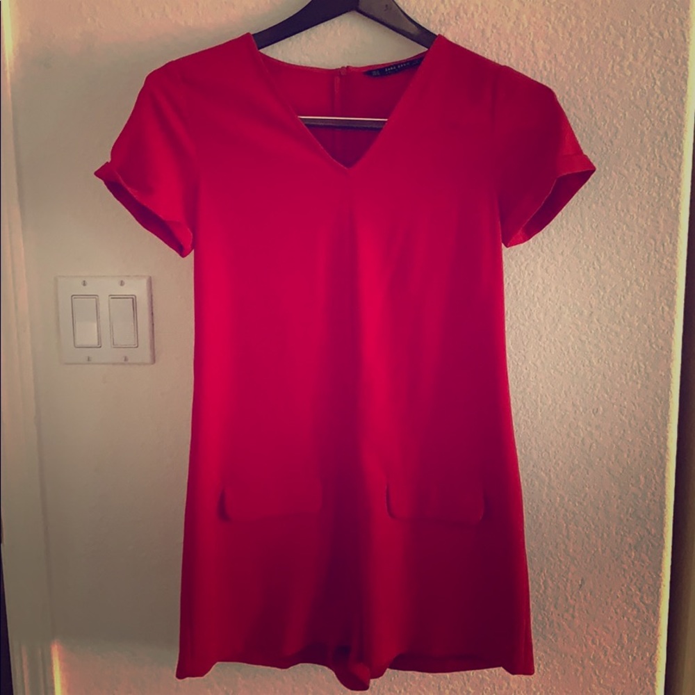 Red Zara Romper